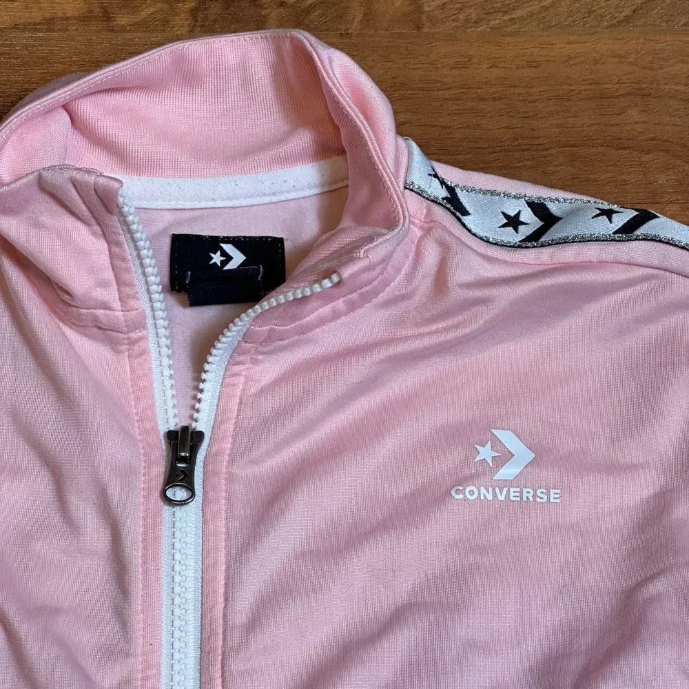 Converse Girls Track Jacket Pink‎ with Logo size 6